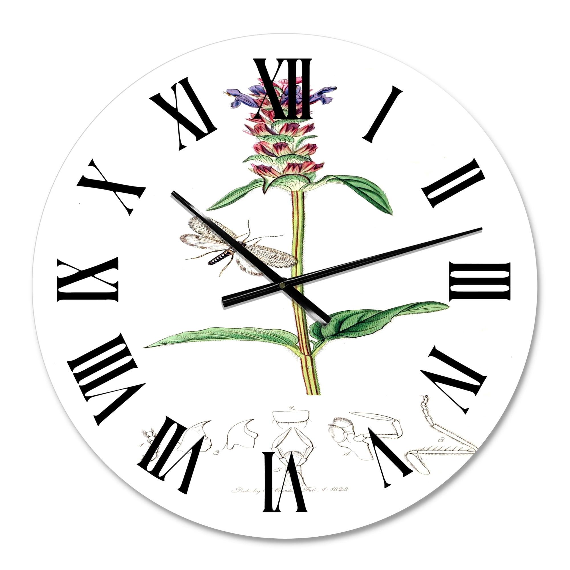 Designart 1 in Farmhouse Wall Clock