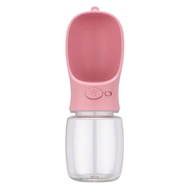 Botella de agua para perros para caminar, botella de agua de viaje para perros a prueba de fugas con dispensador de bebidas, botella de agua para cachorros para senderismo, caminar, viajar brillar Hogar