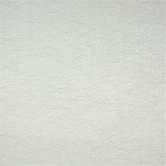 Designer Fabrics G380 54 in. Wide White- Matte Leather Grain Upholstery Faux Leather
