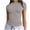 Dark Gray, variant on Lmnyox Women's Fashion Shirt Slim Crew Neck Short Sleeve Basic T Shirt Summer Trendy Going Out Tee