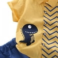 thumbnail image 6 of FNNMNNR 2pcs/Set Summer Children Baby Boys Clothes Casual Short Sleeve Cartoon Print T-shirt Tops+Shorts, 6 of 7