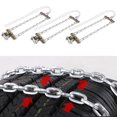 thumbnail image 4 of Cadena antideslizante para neumáticos de nieve barro hielo cinturón de seguridad para neumáticos de invierno con acero de manganeso engrosado para automóvil camión SUV ANGGREK Otros, 4 of 8
