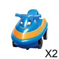 thumbnail image 1 of 2xPuzzle Tracks Car Toy Practice Motricity Monetssori Building Toy Rail Car Azul, 1 of 9