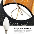 thumbnail image 2 of Pack of 3 Elegant Bells Clip on Lamp Shades Lamp Shell Lighting Cover Fabric Texture for Chandeliers and Wall Sconces, 2 of 11