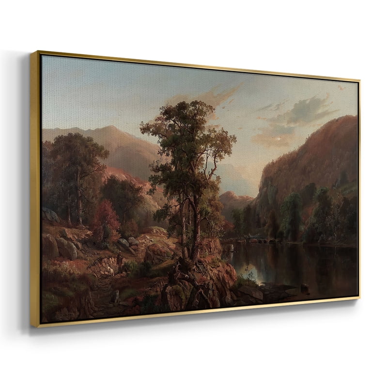 Vintage Landscape-CCCXXX By Wexford Home Framed in Gold Wood
