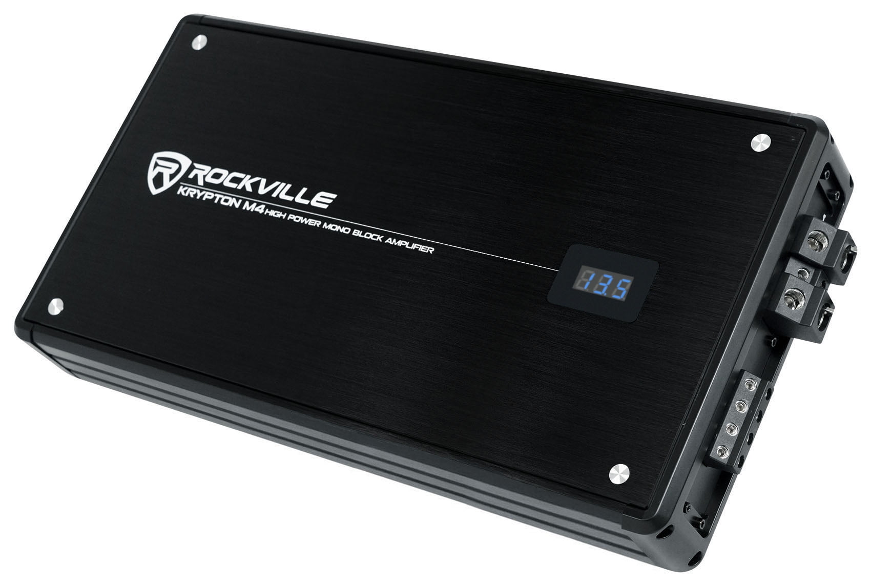 Rockville Krypton M4 6000w Peak/1500w RMS Mono 1 Ohm Car Amplifier Amp+Remote