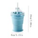 thumbnail image 3 of Vaso portátil plegable de hielo de silicona para hacer bolas de hielo grado alimentario • Máquina de esferas de hielo 2 en 1 y vaso para beber • Vaso portátil de viaje para verano resistente a fugas, 3 of 8