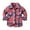 Red, variant on PINQI Baby Fashion Snowsuit Toddler Boys Girls Shirt Coat Jacket Plaid Long Sleeve Kids Turn Down Collar Button Tops Outwear