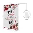 thumbnail image 4 of WIRESTER Canvas Prints Poster, 8 x 10 inch Wall Decor Canvas Artwork, Psalm 46:5 Red Flower, 4 of 7