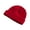 Red, variant on UDIYO Beanie Hat High Elastic Flanging Acrylic Fiber Windproof Brimless Knitted Skullcap for Unisex