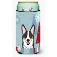 thumbnail image 1 of ""Caroline'S Treasures Vacaciones de invierno Tricolor Corgi Tall Boy Koozie Hugger Multicolor"", 1 of 1
