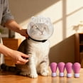 thumbnail image 3 of Cat Muzzle Breathable Cat Grooming Transparent Head Cover With 4 Silicone For Nail Cutting In The Bathroom, 3 of 5