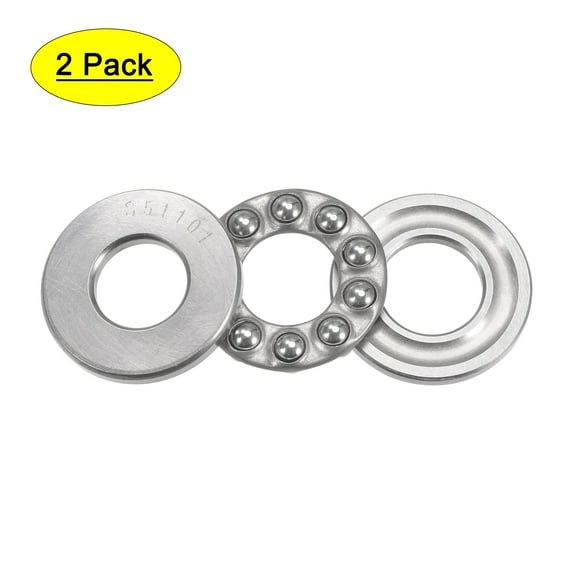 Uxcell 12x26x9mm S51101 Thrust Ball Bearing Stainless Steel with Washers 2 Pack