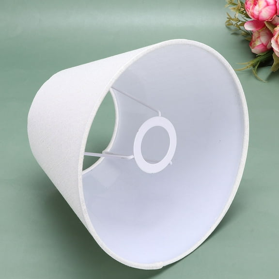 UNOMOR drum lamp shade table Fabric Lamp Shade White 1Set to Diffuse Lighting