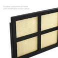 thumbnail image 4 of Modway Luana Cane King Headboard in Black, 4 of 6