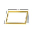 thumbnail image 2 of White Cardstock Place Cards with Gold Border, 2" x 4", Pack of 100, 2 of 4