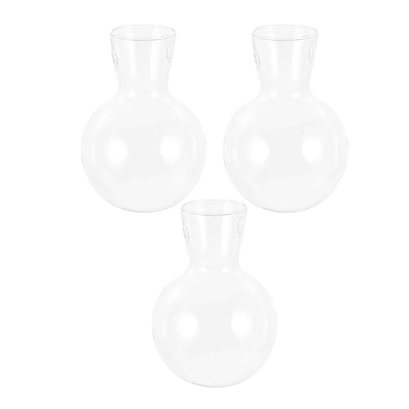 Masteelf  3 Pcs Desktop Propagation Station Glass Plant Pot Transparent