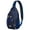 Cosmic Eclipse, variant on Lightweight Durable Nautical Sea Life and Ocean Abstract Pattern Sling Backpack Multipurpose Crossbody Bag Ideal for Travel Outdoor and Hiking Use