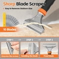 thumbnail image 4 of 4 in 1 Caulking Tool Kit, Multi-Function Caulk Remover Tool, Grout ,  Sealant Cleaner for Bathroom, Shower, Tile, Window, Household Caulk Kit(Orange), 4 of 6