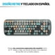 thumbnail image 5 of Kit de Teclado y Mouse Inalámbrico Redlemon Diseño Retro Vintage USB, 5 of 8