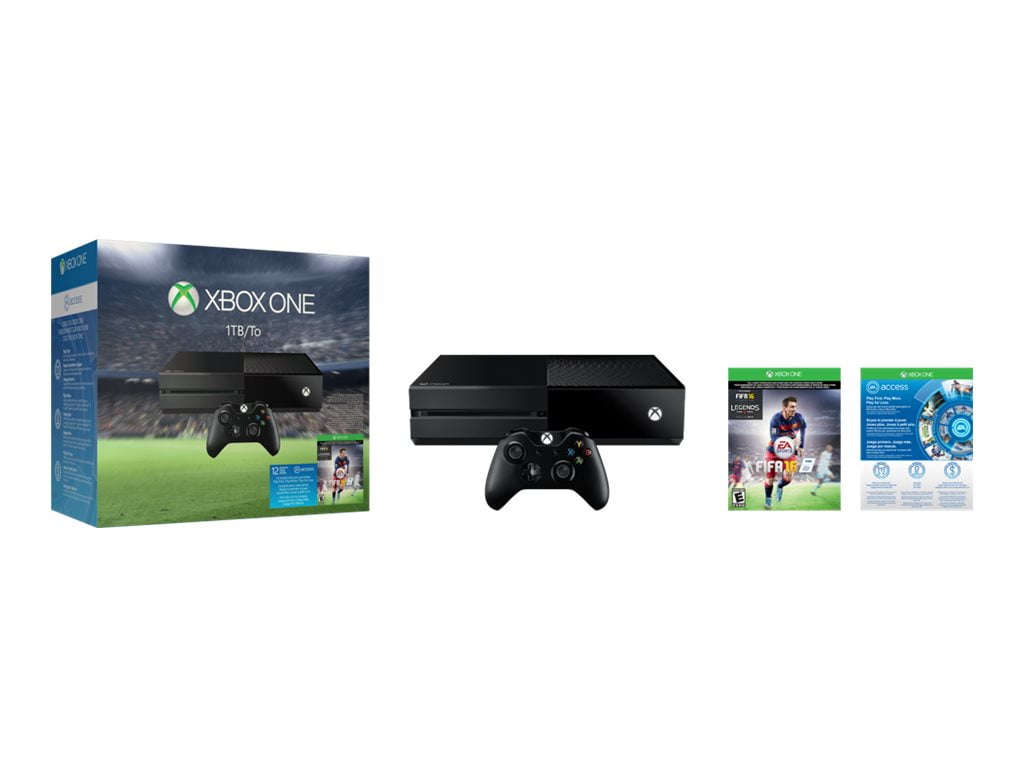 Zegevieren mezelf ongerustheid Microsoft Xbox One - FIFA 16 Bundle - game console - 1 TB HDD - black -  Walmart.com