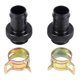 thumbnail image 1 of 2Pcs Barb Heatsinks Clamp For 3/8 Inch Id Tubing G1/4 Chromed Del, 1 of 5