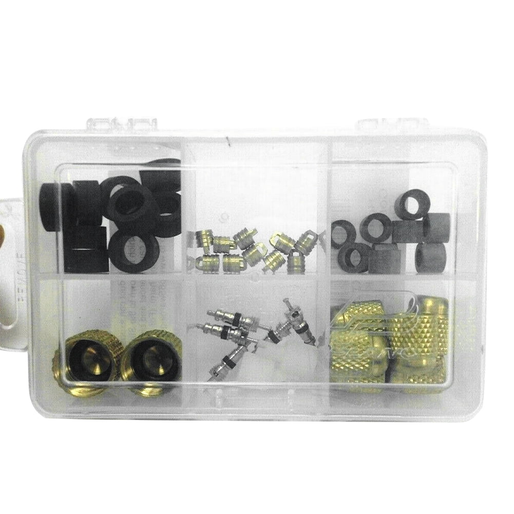 Refrigerant Charging Hose Caps Cores 1/4 3/8 Inch Seal Gaskets Repair