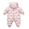 thumbnail image 3 of Hotiary Baby Autumn and Winter Zipper Hooded Thickened Outdoor Jumpsuits Infant Cartoon Pattern Embossed Plush Coat for Boys or Girls 0-12M, 3 of 11