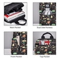 thumbnail image 4 of Naloa Vegetable Quiche Print Lightweight DayBackpack Suitable for school, work, shopping, travel, etc., 4 of 5