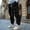 Black, variant on Men's Cargo Pants Retro Loose Fit Windproof Workwear Trousers for Outdoor Hiking Casual Comfort and Daily Activities