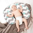 thumbnail image 2 of Dosaele 2 Pack Stretchy Nursing Pillow Covers Nursing Pillow Slipcovers for Breastfeeding Moms,Ultra Soft Snug Fits On Infant Nursing Pillow for Baby (Clouds & Whales), 2 of 6