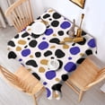 thumbnail image 4 of Leopard Print Square Tablecloth 52x52in(132x132cm) – Waterproof Polyester Printed Table Cover, Wrinkle Resistant & Washable for Kitchen Dining Picnic Party Decor, 4 of 6