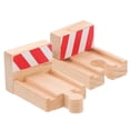thumbnail image 1 of MOVTOTOP Wooden Train Track Pieces for DIY Toy Scene Beige Color Easy to Assemble Small Size, 1 of 7