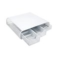 thumbnail image 5 of Mind Reader 3 Drawers Metal Mesh PC, Laptop, IMAC Monitor Stand and Desk Organizer, White, 5 of 7