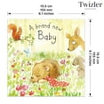 thumbnail image 3 of Twizler New Baby Card with Baby Bear Cub and Woodland Animals - New Baby Boy or Girl Greeting Card - Congratulations Parents To Be Baby Shower, 3 of 5