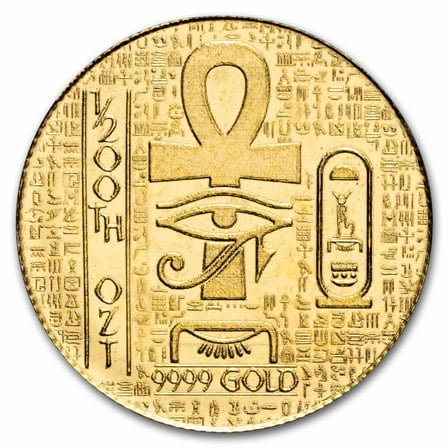 1/200 oz Gold Round: Egyptian King Tut - MPM