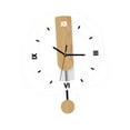 thumbnail image 4 of Reloj De Pared Sin Tictac, Ligero, Decoración De Pared Para Estudio, Dormitorio, Cafetería Y Bar+Cestas De Frutas Con Asa Bandeja Organizadora De Alimentos Para Mesa De Centro Dormitorio, 4 of 9