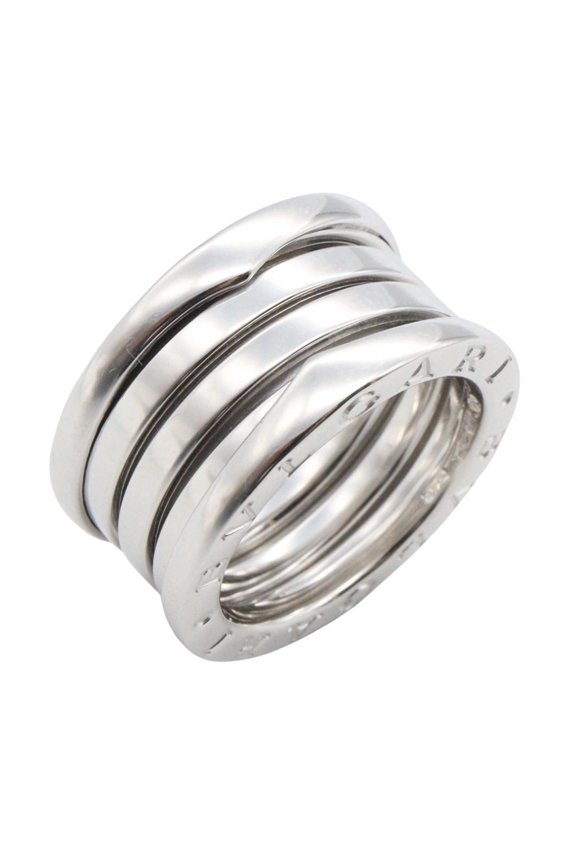 Pre-Owned Bvlgari Bulgari B-zero1 Ring, 4-band ring, 18KWG (white gold), men's and women's,...