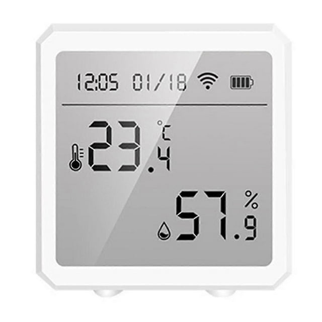 Smart Wifi Thermometer Hygrometer Voice Control Wireless Room Temperature Humiditsensor Battery