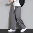 thumbnail image 2 of Mens Sweatpants Mens Casual Pants Sweatpants Men's Straight Leg Casual Pants Loose Wide Leg Sweatpants, 2 of 3