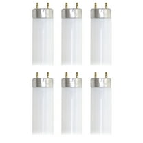 (6 bulbs) GE 28885 Linear T8 Fluorescent, 24 inch tube, Coverguard, 5000K Daylight, 17 watt Linear Fluorescent
