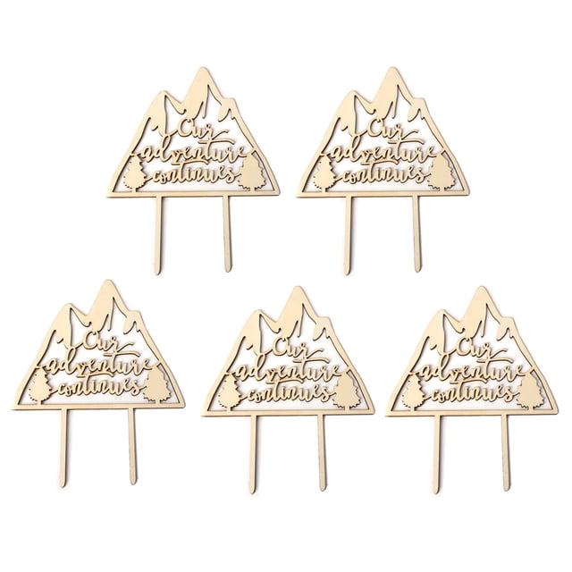 Bewildely 5 piezas suministros de decoración de pasteles feliz cumpleaños herramientas de para hornear velas de cumpleaños banderines decoración Kits de decoración para fiestas JM01362 Bewildely HA011938-04