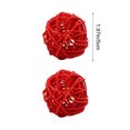 thumbnail image 3 of Beautynvta 2 Pcs Round Wicker Rattan Balls, 2'' Rattan Woven Decorative Ball Bowl Vase Filler, Wicker Balls for Birthday Home Party Table Centerpiece Wedding Decor, Red, 3 of 6