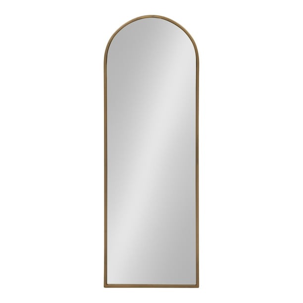 Kate and Laurel Valenti Metal Frame Arch Full-length Wall Mirror, Gold ...