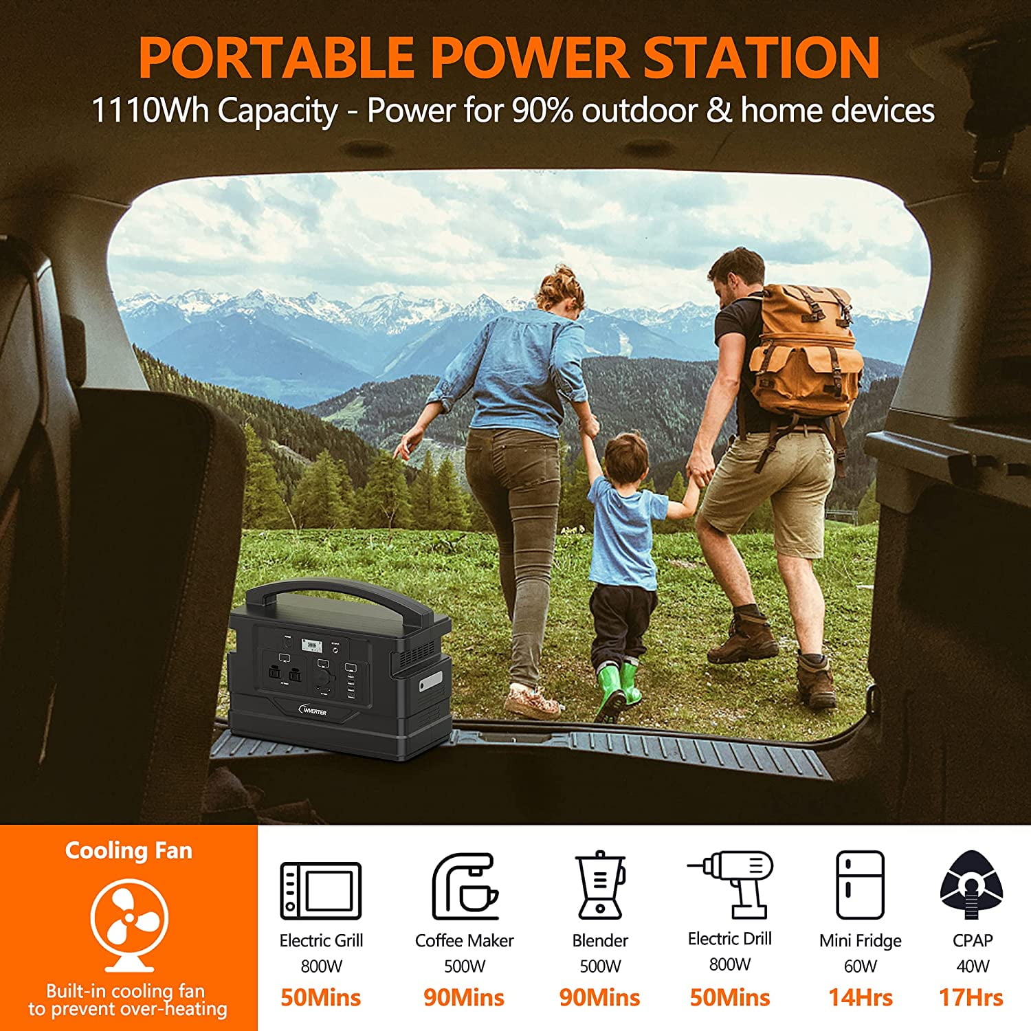 AC ausgang 300w auto starthilfe power station 220v notfall ups 300Wh  outdoor camping tragbare power bank dc 5V 2,4 A usb c port - AliExpress