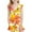 Yellow, variant on Odeerbi 7-16 Years Teen Girls One Piece Swimsuit Summer Beach Hawaiian Ruffle Beachwear Floral Bathing Suit Padded Swim Jumpsuit with Pocket