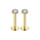 thumbnail image 1 of Conjunto de Pendientes de Oro Pendientes de Piel Sensible de Opal de Titanio Tornillo de Flores Pendientes de Opal de Perforación de Cartílago 20G Pendientes de Oro de Perforación de Cartílago de 3Mm, 1 of 1