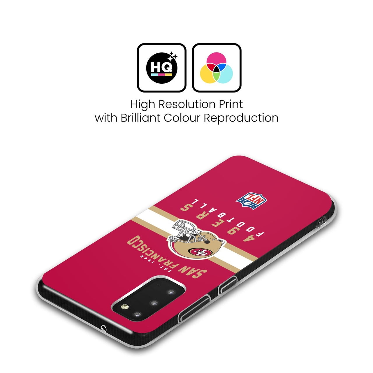 Head Case Designs NFL San Francisco 49ers Graphics Helmet Typography Soft Gel Case for Samsung Galaxy A12 (2020)