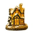 thumbnail image 1 of MesaSe Statue de Maison de Noël avec Lumière LED, Décoration de Bureau Mini Maison en Résine Colorée à Piles, 1 of 10