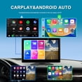 thumbnail image 3 of Pantalla Táctil de 10,1 Pulgadas Inalámbrico Carplay y Android Auto Reproductor Multimedia Portátil para Coche 4K DVR Dash Cam, Sin Cámara, 3 of 5